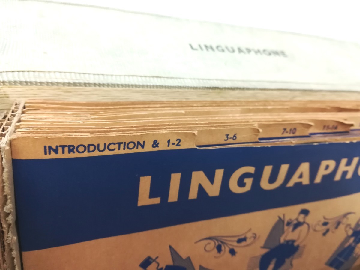 f1409/LINGUAPHONE AMERICAN ENGLISH COURSE リンガフォン レコード現状品 _画像5