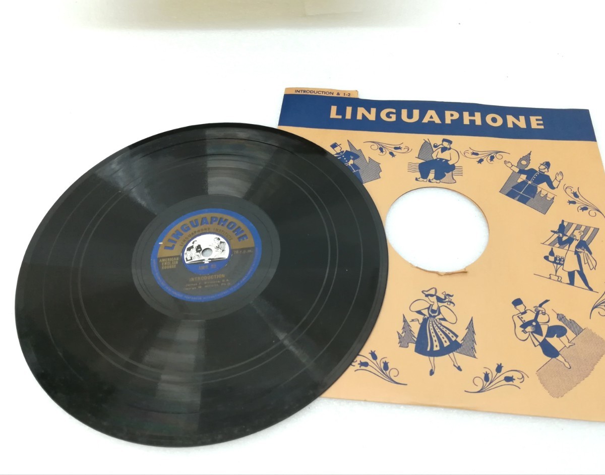 f1409/LINGUAPHONE AMERICAN ENGLISH COURSE リンガフォン レコード現状品 _画像2
