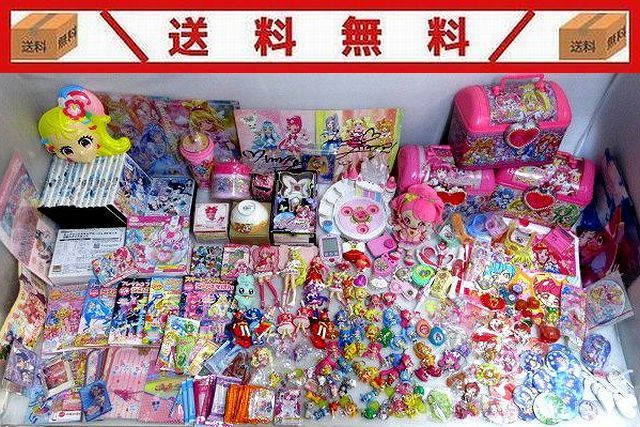 #100/送料無料/【福袋】プリキュアシリーズグッズまとめ売り大量/ふたりは・Yes他/フィギュア・変身アイテム・シール・クリアファイルなどの画像1