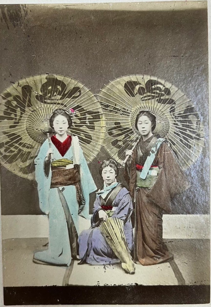 【超貴重】【歴史的一級資料】19世紀日本の芸者の鶏卵写真26枚，超絶の品質と画質 - 4