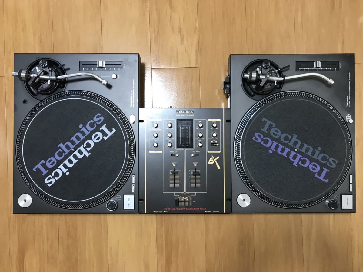 完動品 美品 technics sh-ex1200 sl1200mk3d sl1200mk3 ターンテーブル ミキサー DJ_画像1