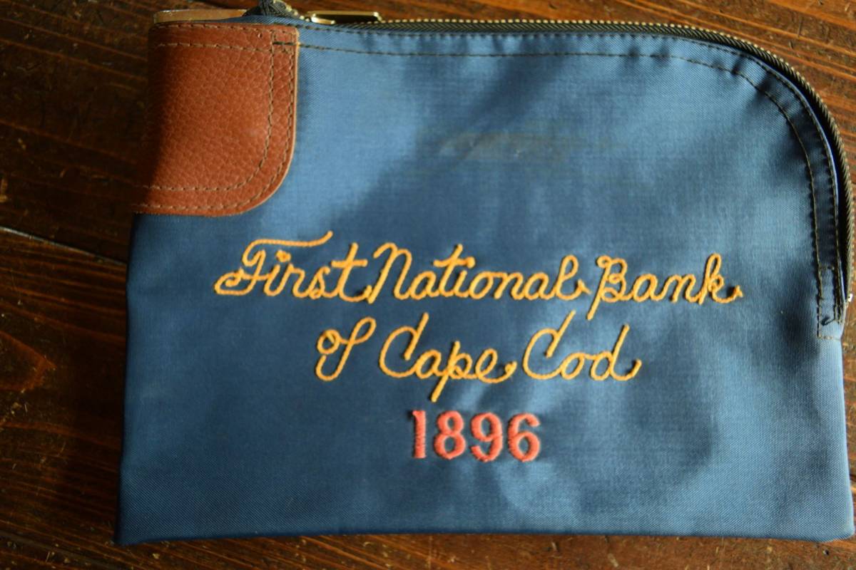 50s Vintage Money Bank Bag （アメリカ雑貨 USA 銀行,保険 デポジットバック　預金袋 A.RIFKIN.Co. コの字止めTALON　チェーンステッチ_画像1