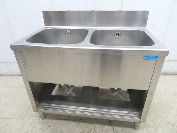 最先端 F505◇ステンレス製◇2槽シンク 1000×600×800 栃木 宇都宮 中古