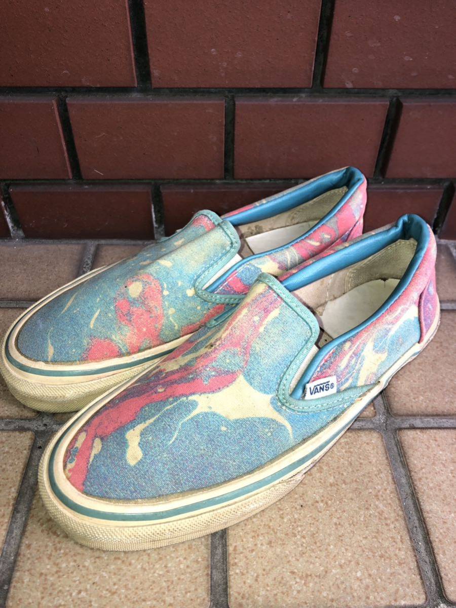80s ビンテージ USA製 バンズ VANS SLIP-ON スリッポン 80s ビンテージ USA製 バンズ VANS SLIP-ON スリッポン