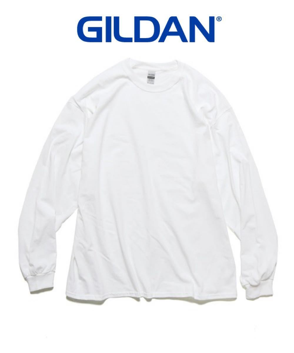 【新品未使用】 ギルダン GILDAN 6oz ウルトラコットン 無地長袖Tシャツ ロンT 白 ホワイト M_画像3