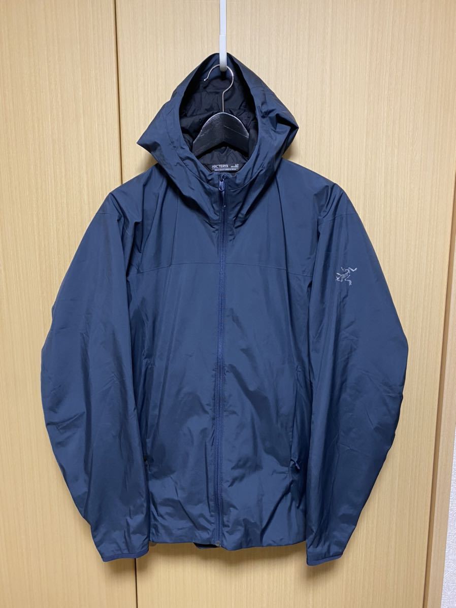 人気の旧モデル ARC''TERYX Solano Hoody Navy アークテリクス ソラノフーディ ネイビー 『S』 紺 国内正規品 極美品  Gore-tex ブルゾン