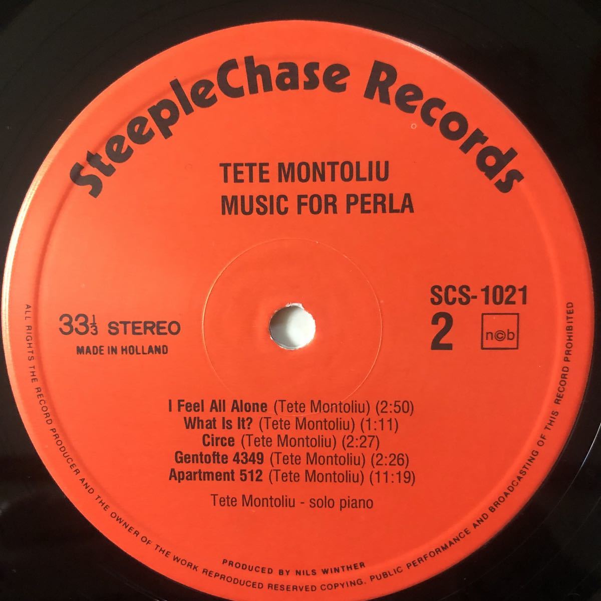 LP TETE MONTOLIU/MUSIC FOR PERLA[DENMARK盤:初年度'74年PRESS:SteepleChase:独特のフレーズで紡ぐ美しいソロ・ピアノ名作]の画像5