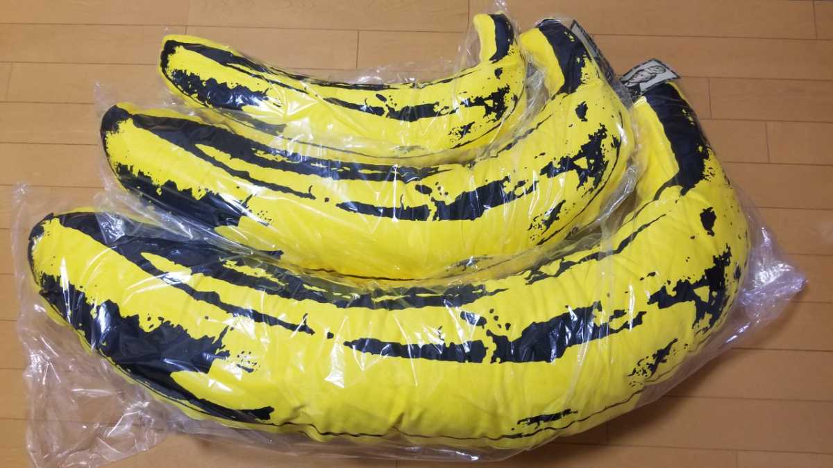 新品未開封 BAPE ANDY WARHOL ABC BANANA CUSHION BLUE CAMO 3サイズ