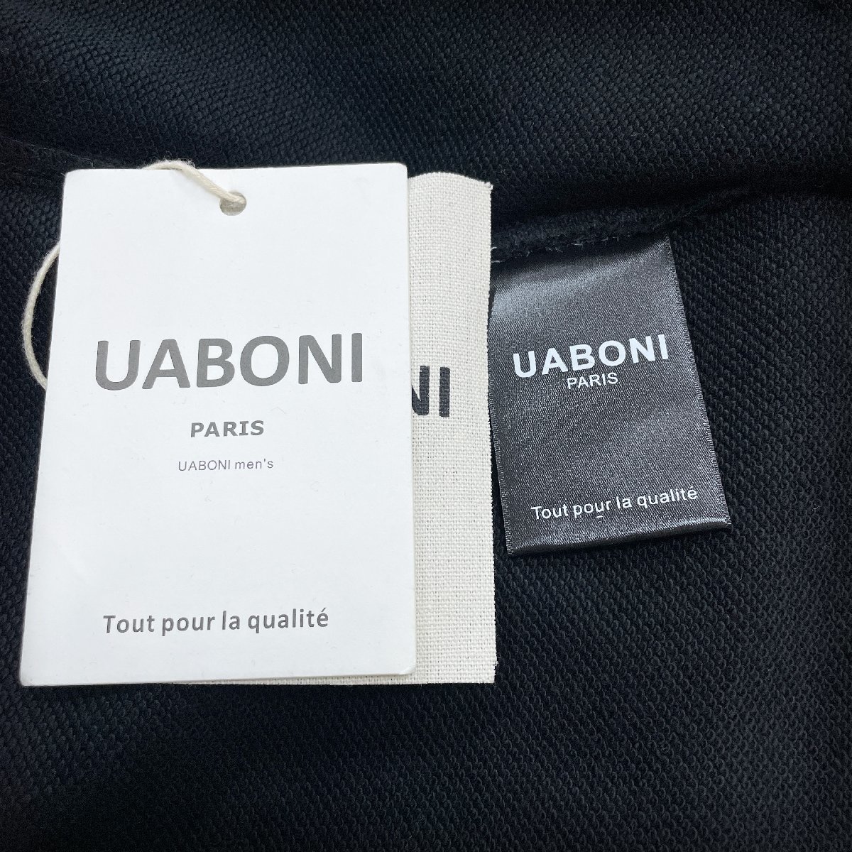 最高峰EU製＆定価4万◆UABONI*Paris*パーカー*ユアボニ*パリ発◆米国産コットン 上質 個性 サガラ刺繍 ストリート感 トレーナー M/46サイズ_画像8