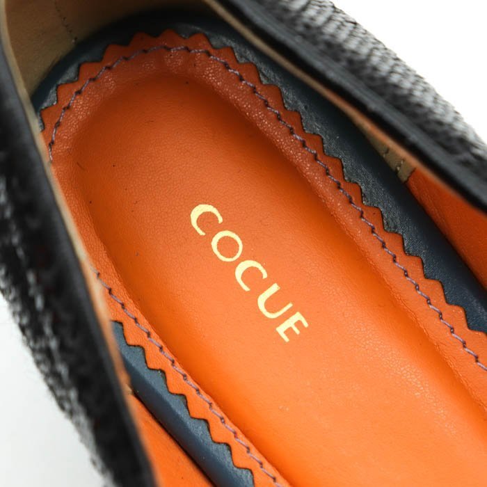 コキュ フラットシューズ スパンコール ラウンドトゥ スリッポン シューズ 靴 黒 レディース 23.5cmサイズ ブラック cocue_画像3