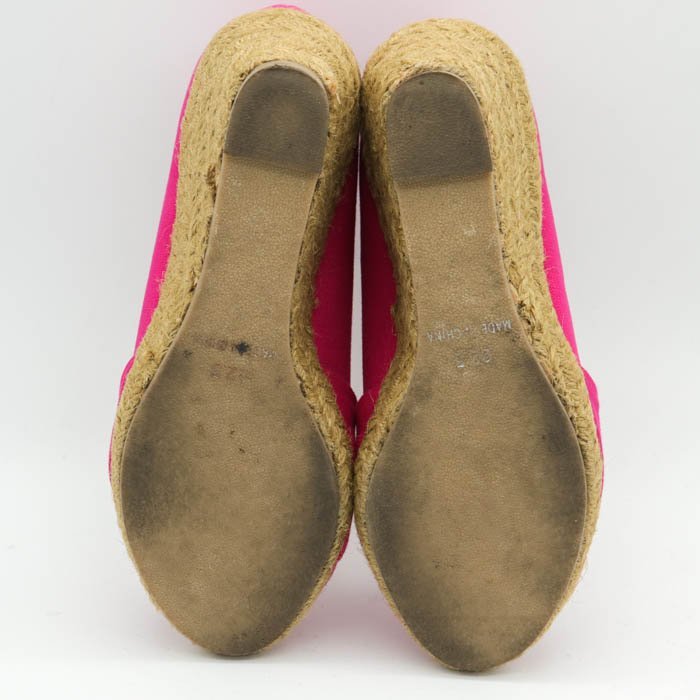 インディヴィ パンプス オープントゥ ウェッジソール ノットデザイン シューズ ブランド 靴 レディース 22.5cmサイズ ピンク INDIVI_画像6