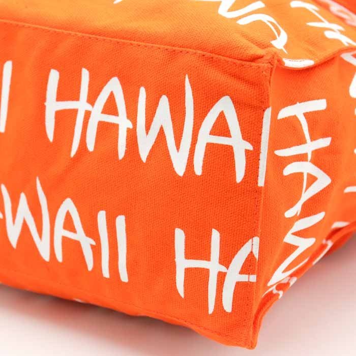 ロビンルース トートバッグ 未使用 キャンバス HAWAII ハワイ ロゴチャーム付 エコバッグ 鞄 レディース オレンジ RobinRuth_画像4