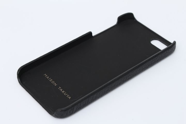 メゾンタクヤ iPhone5ケース 本革 カーフレザー 未使用 アイフォン カバー ブランド 黒 メンズ ブラック MAISON TAKUYA_画像2