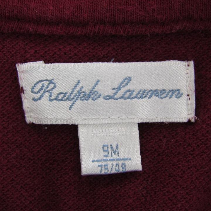 ラルフローレン 半袖ポロシャツ ショートオール ロンパース ベビー 男の子用 9M 75/48サイズ ボールド Ralph Lauren_画像3