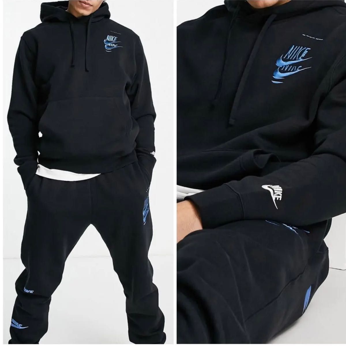 新品NIKEナイキセットアップ上下L パーカージョガーパンツ 新品NIKEナイキセットアップ上下L パーカージョガーパンツ