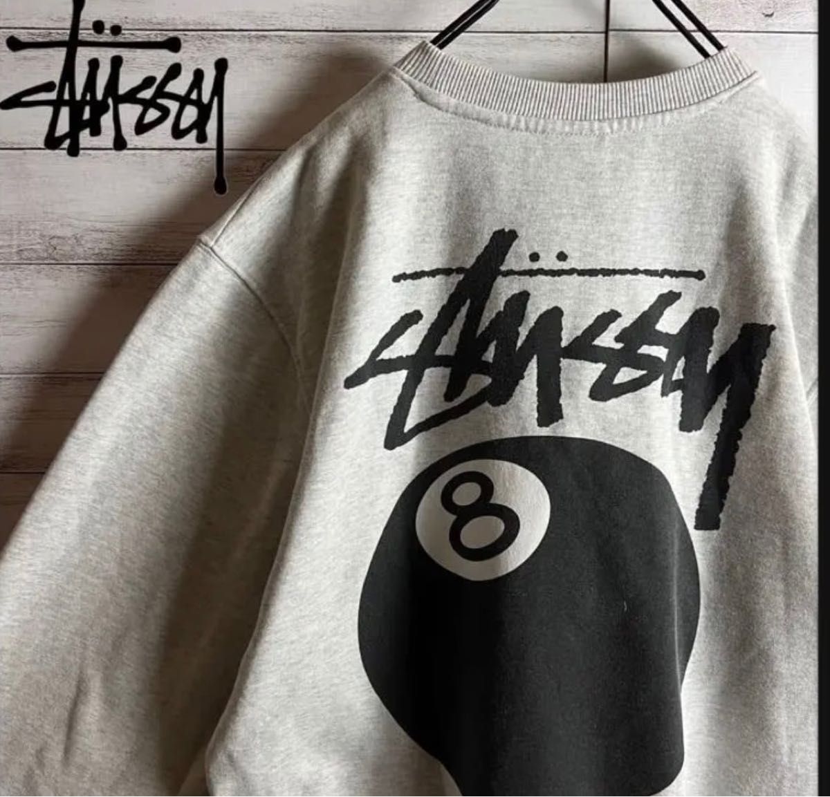 STUSSY ステューシー　スウェット　Lサイズ　グレー　ストリート　トレーナー