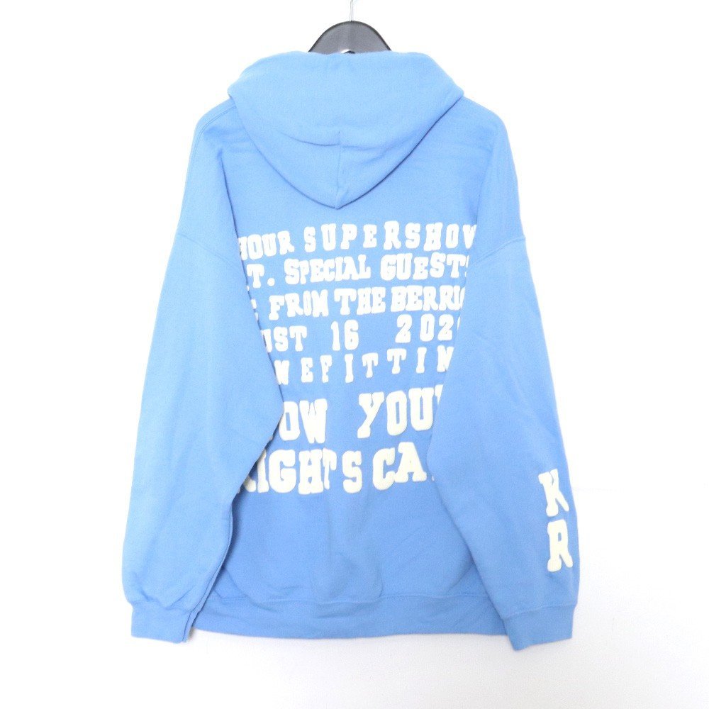 CACTUS PLANT FLEA MARKET × KERWIN FROST TELETHON HOODIE フーディー ブルー XL カクタスプラントフリーマーケット パーカー スウェット_画像2