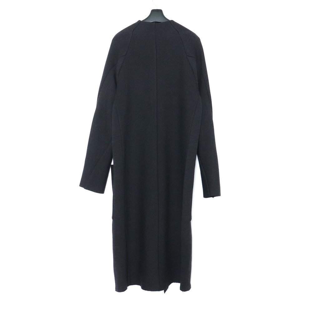 未使用 定価93500円 DEVOA 22AW SRY Coat Wool Super120’s Bamboo ウールコート バンブー サイズ2 Charcoal チャコール CTY-SRC デヴォア_画像2