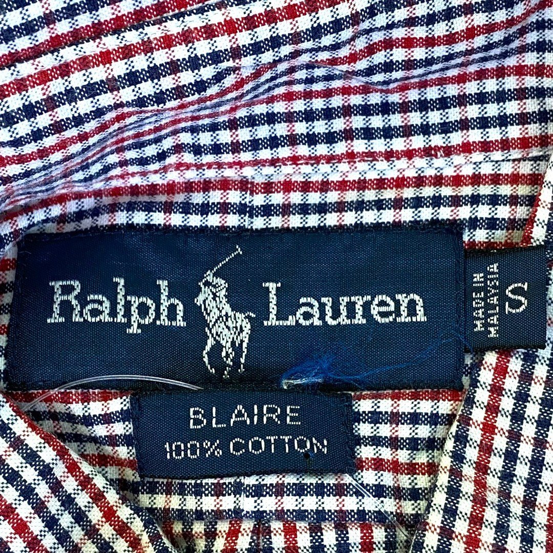 RALPH LAUREN チェックシャツ サイズ S レッド ホワイト ブルー ラルフローレン 長袖シャツ_画像4