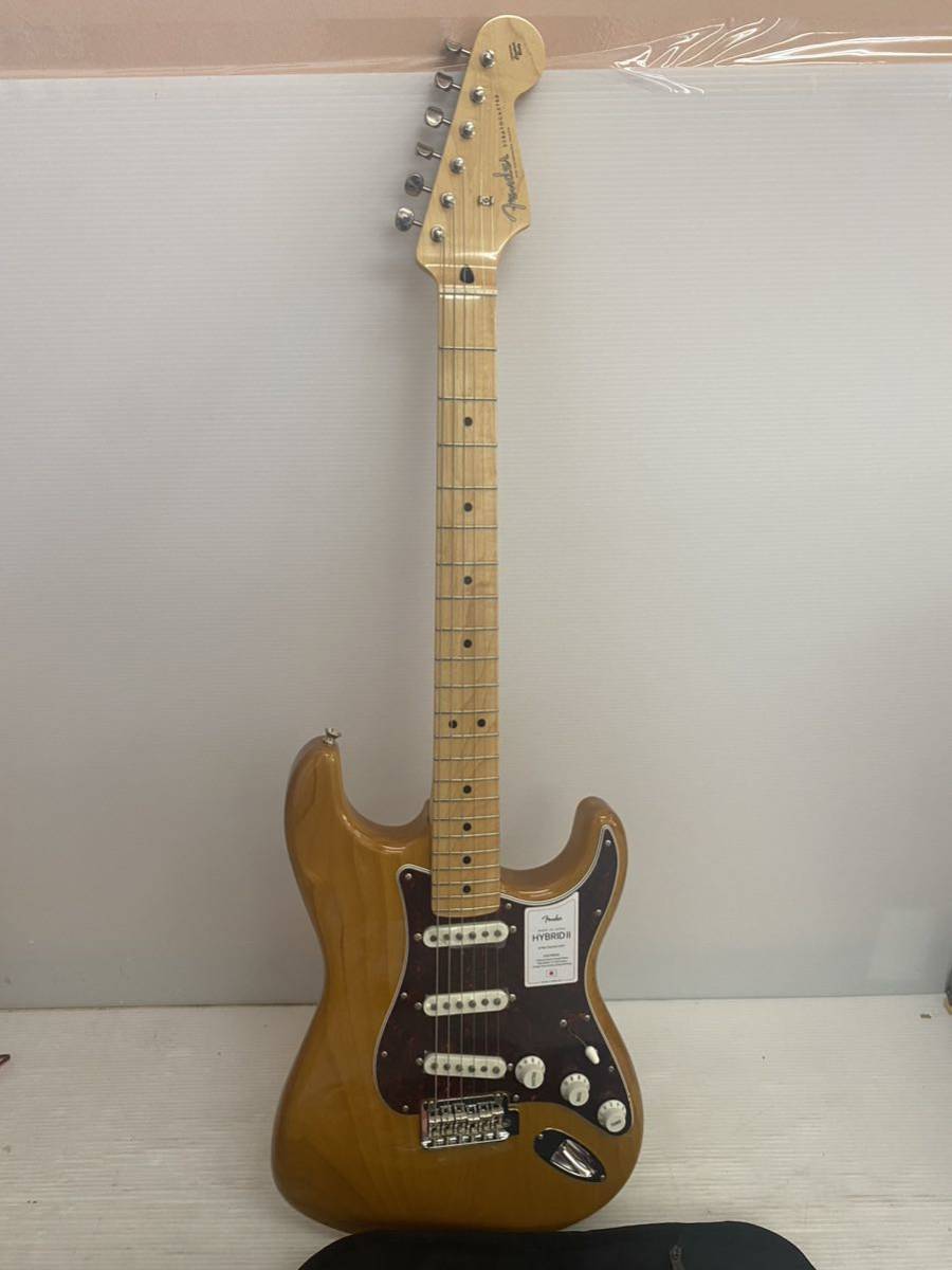 美品 フェンダー Fender Made in Japan Hybrid II Strat MN VNT エレキギター ソフトケース 保証書付き 2021年