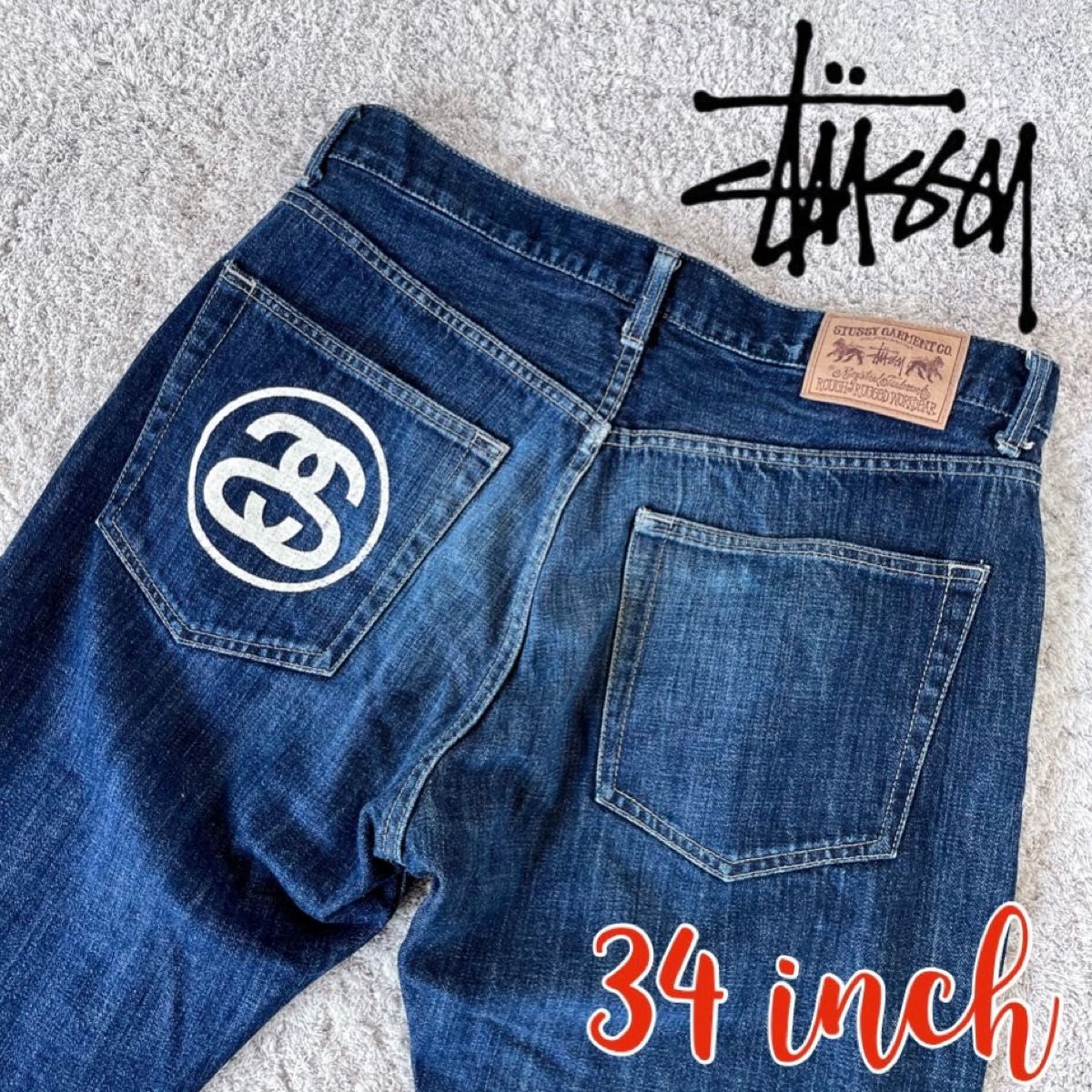 stussy ステューシー シャネルロゴ ポケットプリント デニム stussy ステューシー シャネルロゴ ポケットプリント デニム