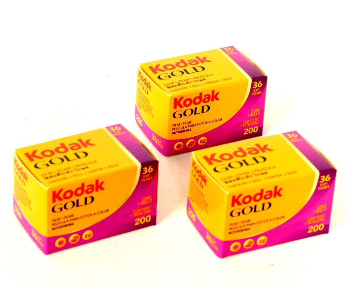 [3本セット] GOLD 200-36枚撮 Kodak ネガカラーフィルム 135/35mm 新品 コダック ネガフィルム
