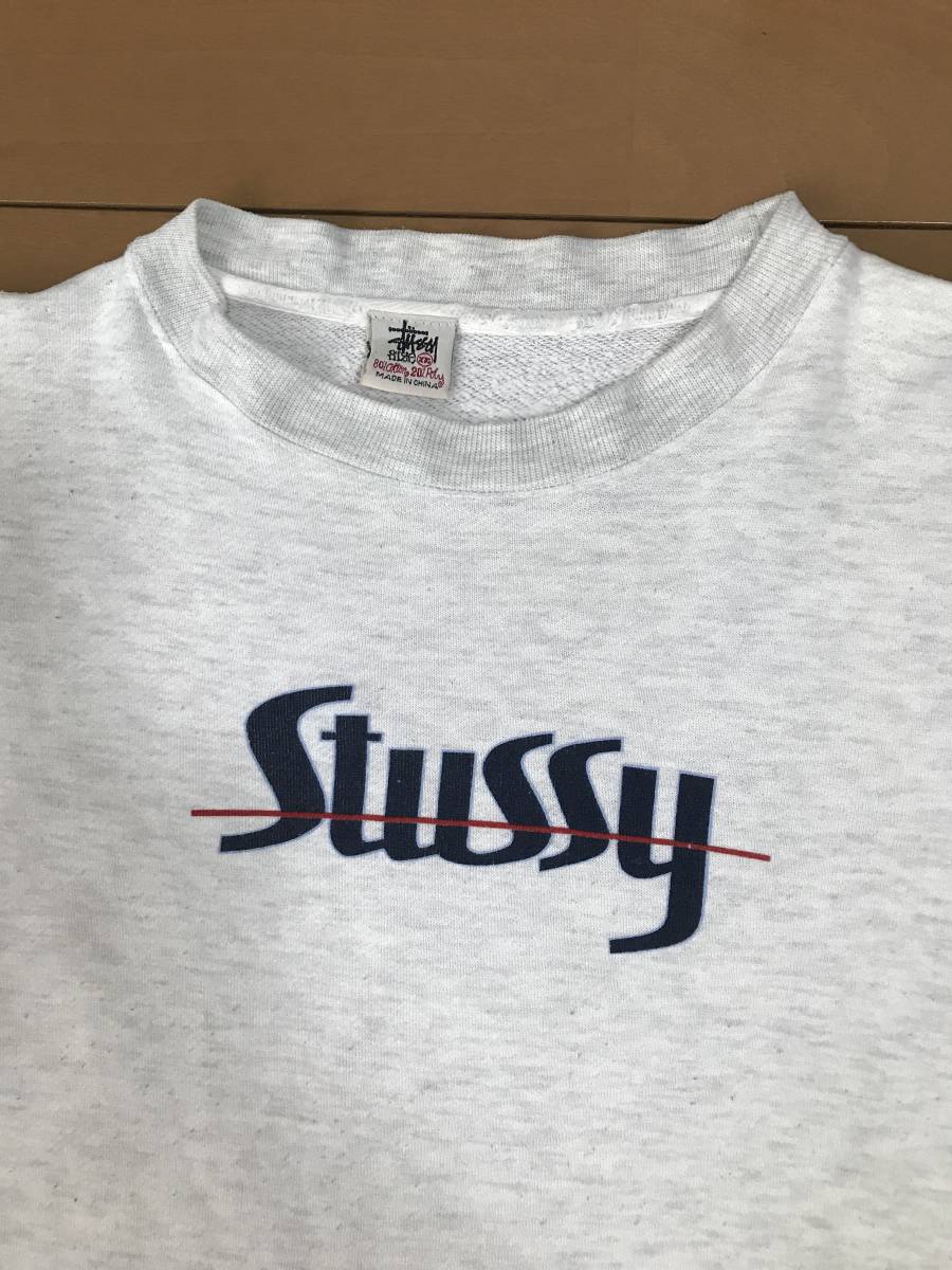 希少】90´s stussy スウェット XL パープル-