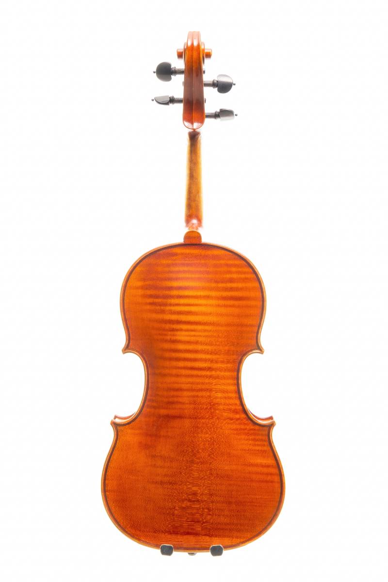 【試奏動画&製作証明書】450万円以上 Mario Gadda マリオ ガッダ 1975年 イタリア モダン ヴァイオリン Violin 小提琴 バイオリン 売り切り_美しい杢目の一枚板と艶やかでリッチなニス