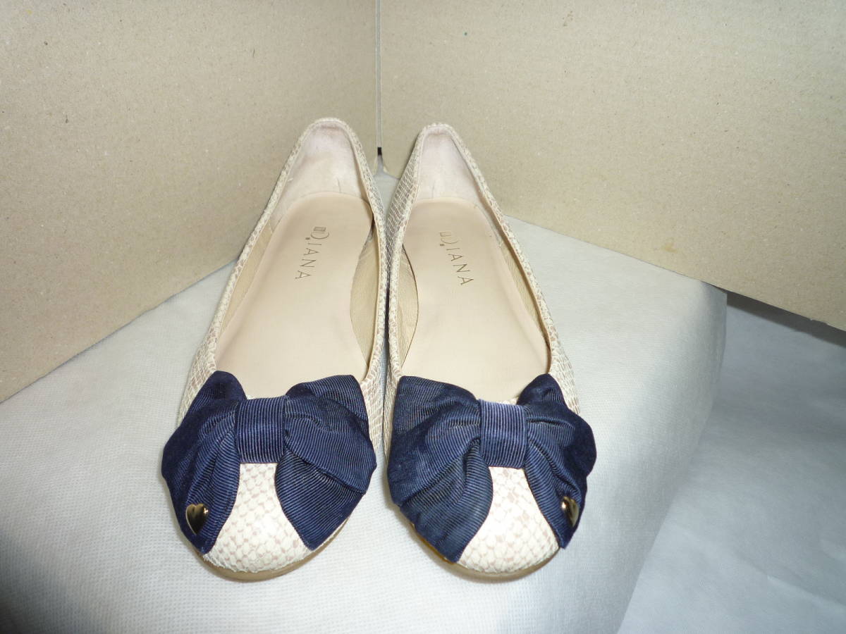 ✨極美品✨DIANA ダイアナ パンプス フラット エナメル リボン 23.5㎝ Yahoo!オークション - 超美品 ダイアナの甲リボンフラット