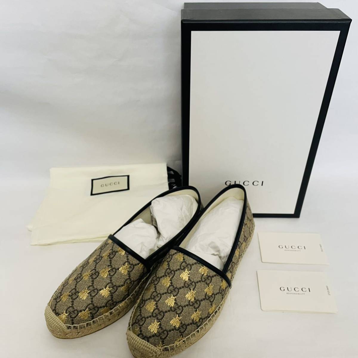 スニーカー 新品未使用 gucci グッチ シューズ エスパドリーユ
