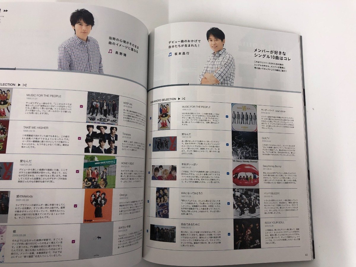 ★　【V6 6人のキズナ 今までもこれからも 20th ANIVEASARY SPECIALBOOK】136-02303_画像3