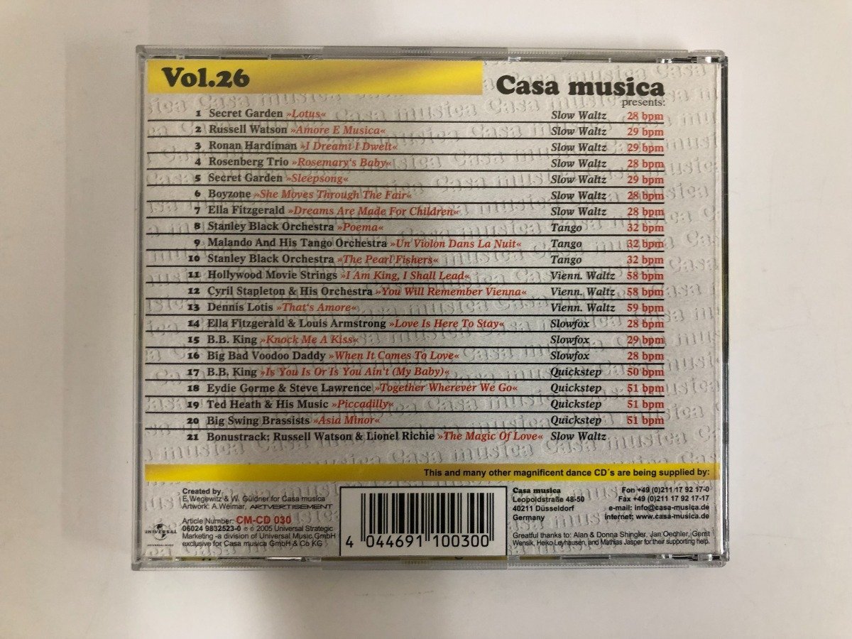★　【CD The best XII of ballroom music Casa Music 2005年】116-02303_画像3