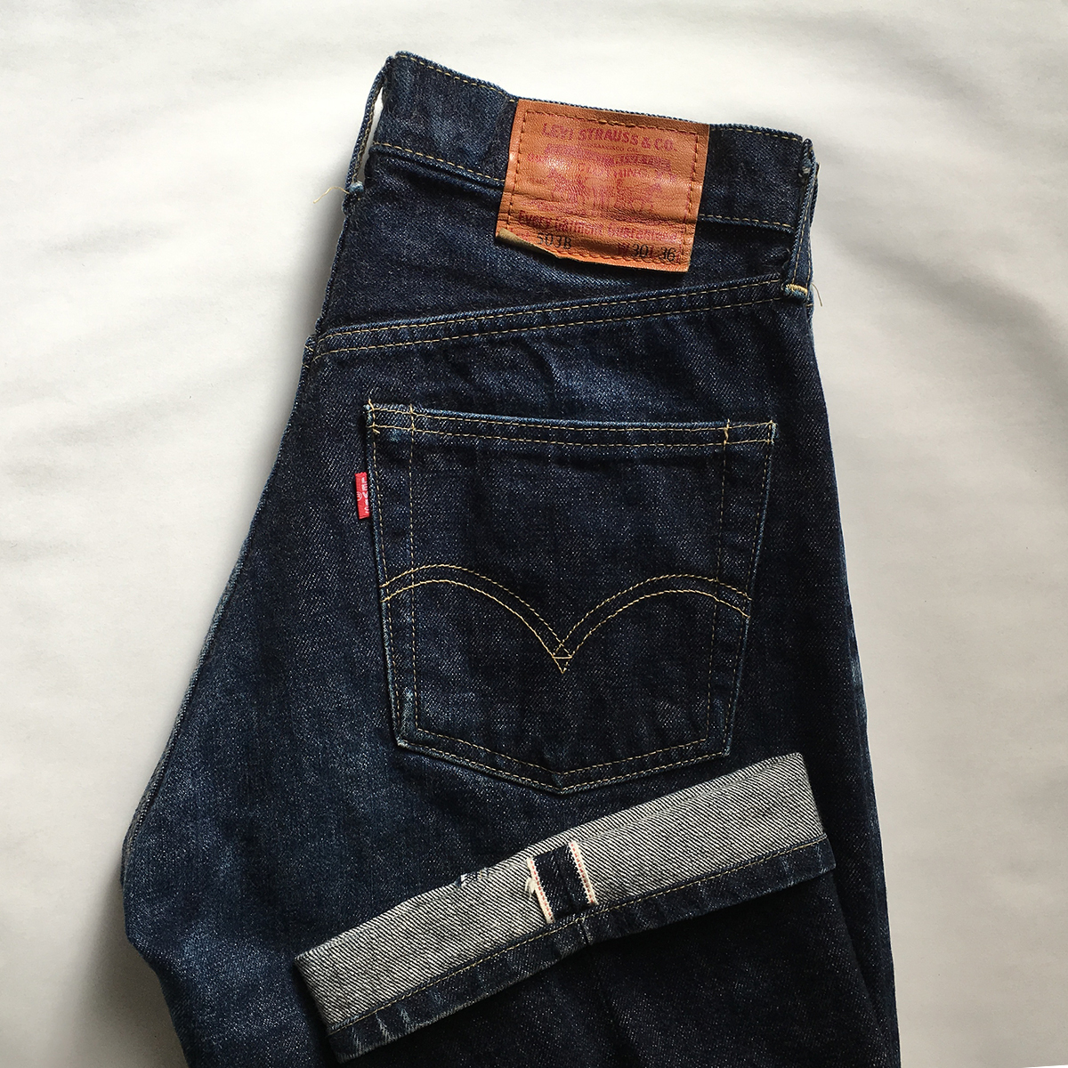 tetraeder Habubu vejkryds LEVI'S Levi's 503B-XX BIG'E' made in Japan 97 year dark blue Denim pants  jeans W30 L36 red ear records out of production : Real Yahoo auction salling