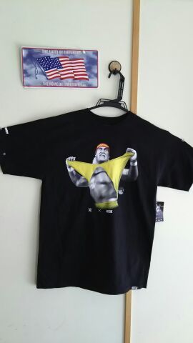 ２０世紀プロレス・WWF・WWE公式”超人”ハリウッド「ハルク・ホーガン」Tシャツ＜Mサイズ＞海外製品_画像2