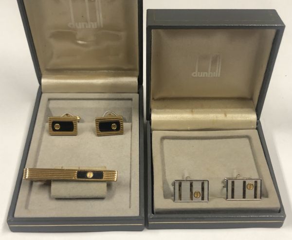 贅沢品 Dunhill ダンヒル カフスボタン ネクタイピン セット タイピン