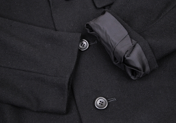  Issey Miyake perumanenteISSEY MIYAKE PERMANENTE wool pocket design setup black M [ lady's ]