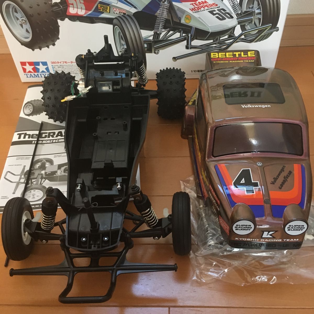 タミヤ グラスホッパー2 ビートルボディ&オプション付き 未走行 タミヤ グラスホッパー2 ビートルボディ&オプション付き 未走行