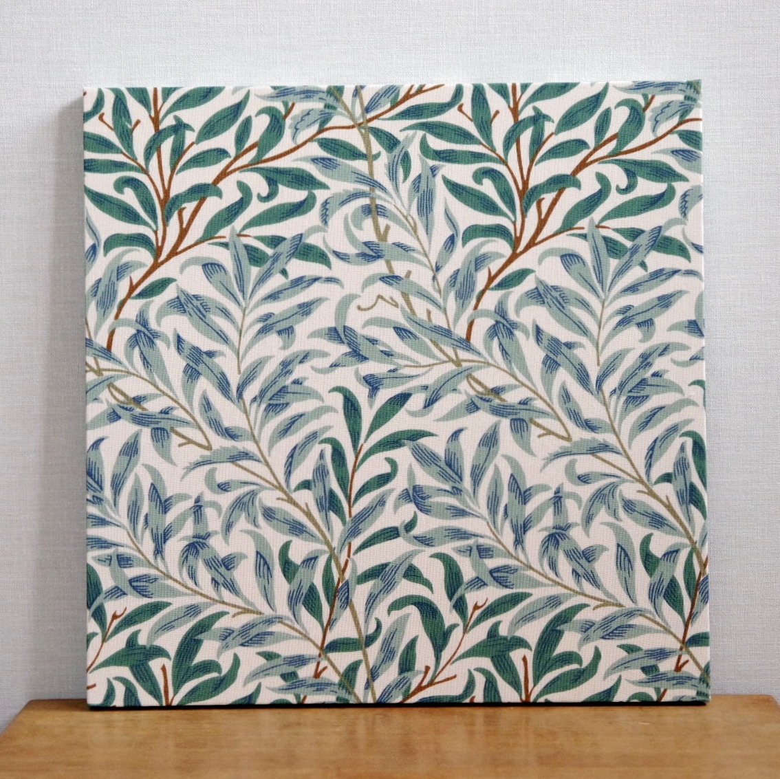 ファブリックパネル William Morris ウィリアムモリス Willow Bough 30×30cm アートパネル インテリア 壁掛け 生地_画像1