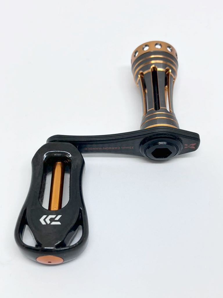 高質 ダイワ 美品 RCS PRESSO 33mm ハンドル カーボン プレッソ ダイワ