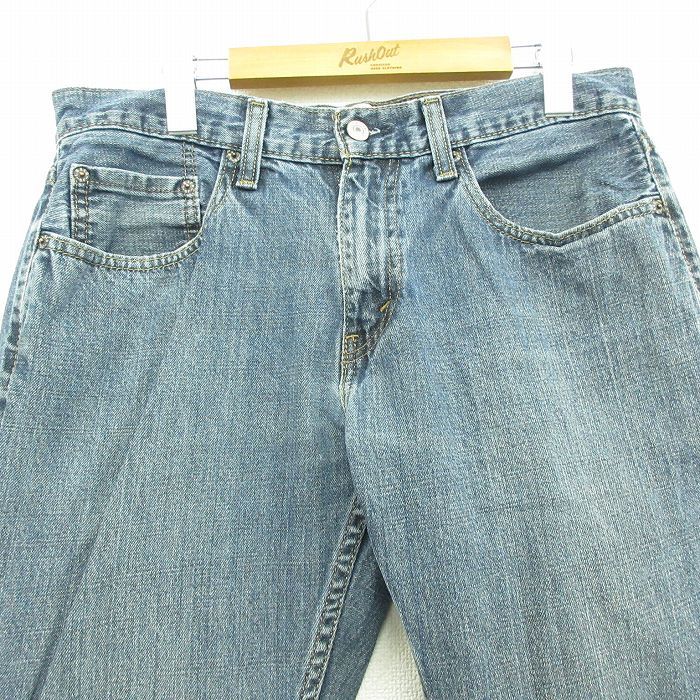 W32/古着 リーバイス Levis 559 ジーンズ メンズ コットン 紺 ネイビー デニム 22sep19 中古 ボトムス ジーパン Gパン ロング パンツ_画像2