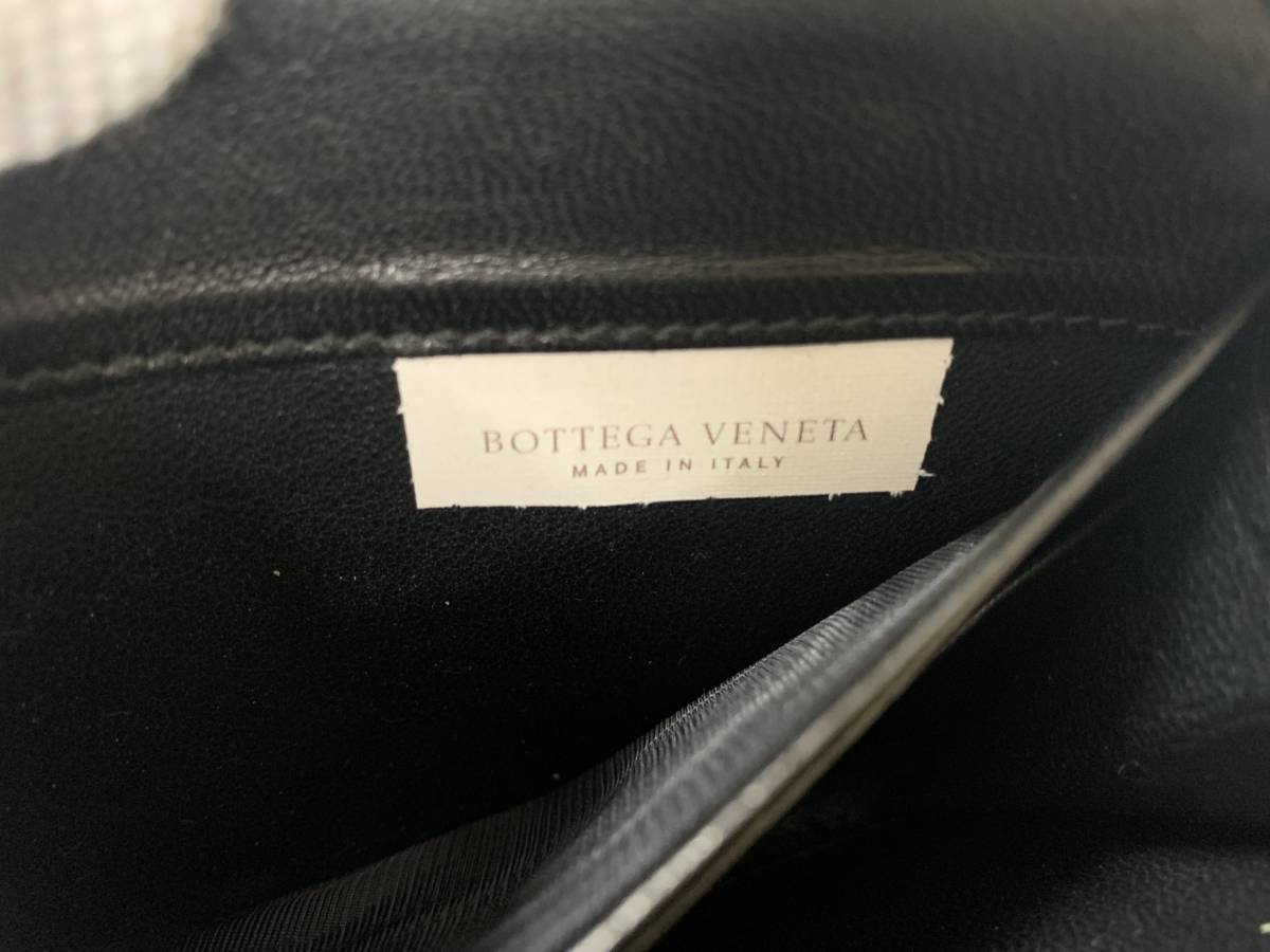 ●ボッテガ ヴェネタ イントレチャート ラウンドファスナー長財布 黒●BOTTEGA 美品_画像10