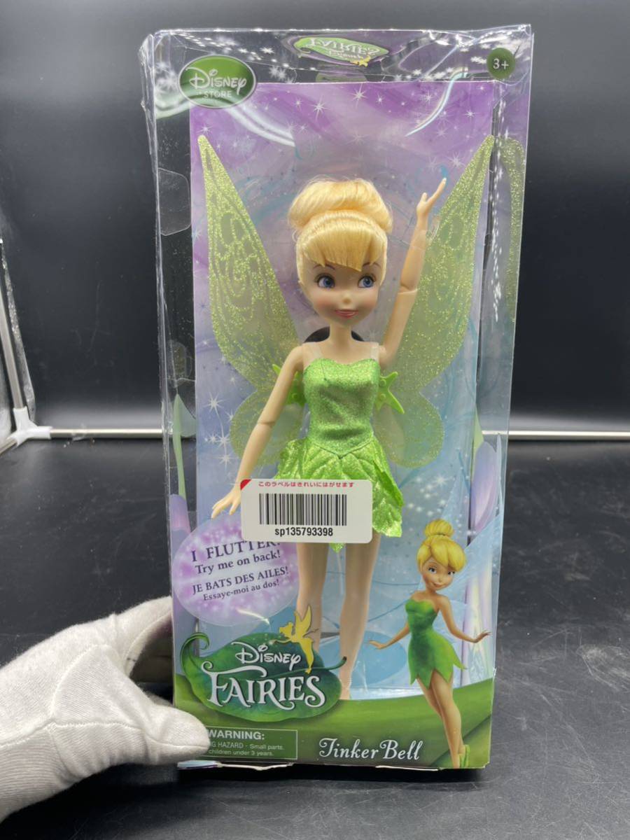 1103 D isney STORE FAIRIES Tinker Bell ティンカーベル フィギュア 人形_画像1