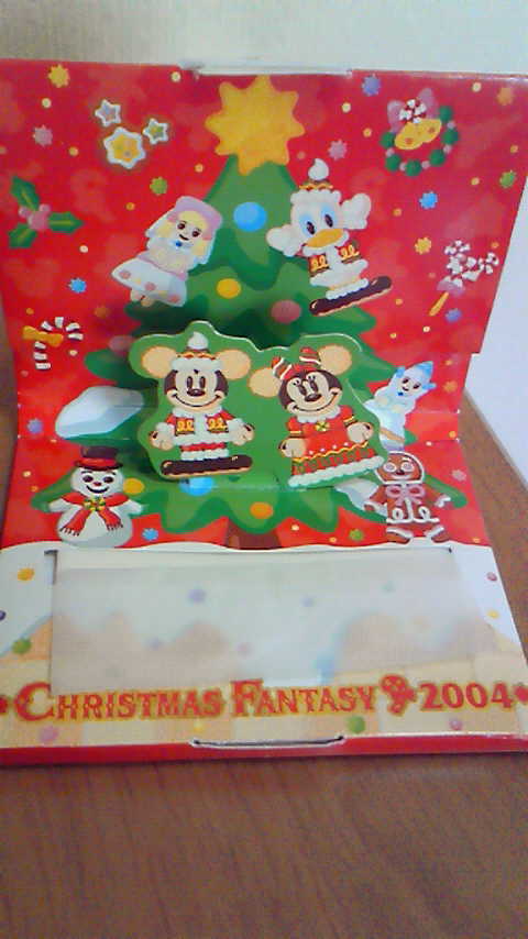  Mickey minnie матирующие салфетки Рождество фэнтези Disney Land 2004TDL pop up 