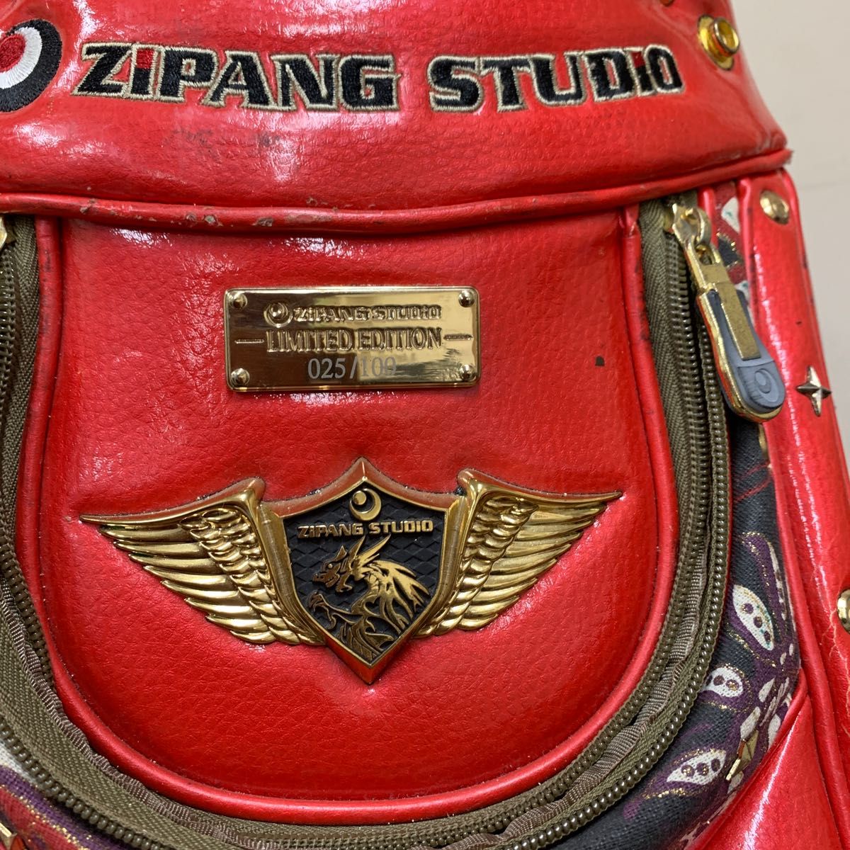 キャディバッグ ゴルフバック ZIPANG STUDIO レッド|Yahoo キャディバッグ ゴルフバック ZIPANG STUDIO レッド|Yahoo
