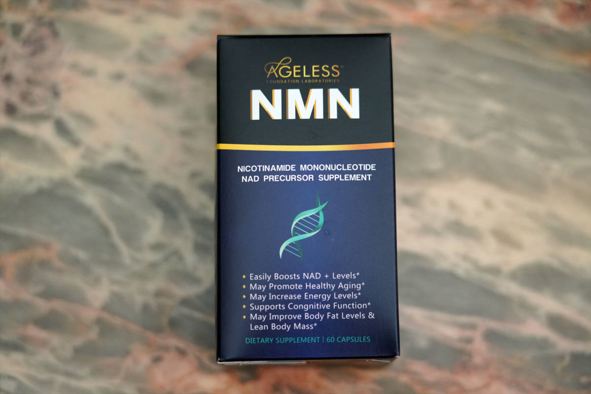Ageless Foundation Laboratories NMN Nico chin amido mono nk Leo chidoNAD front . body supplement 60 bead 