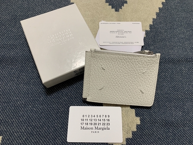 新品 2022 Maison Margiela マネークリップ レザー ウォレットの画像1