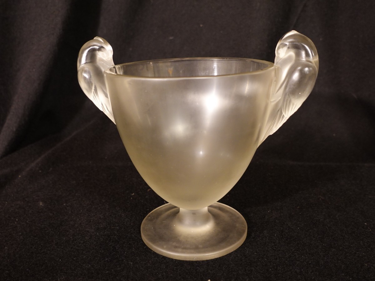 ルネ・ラリック　フロストグラスの花瓶です。(ガレ　ドーム　ナンシー)_画像2