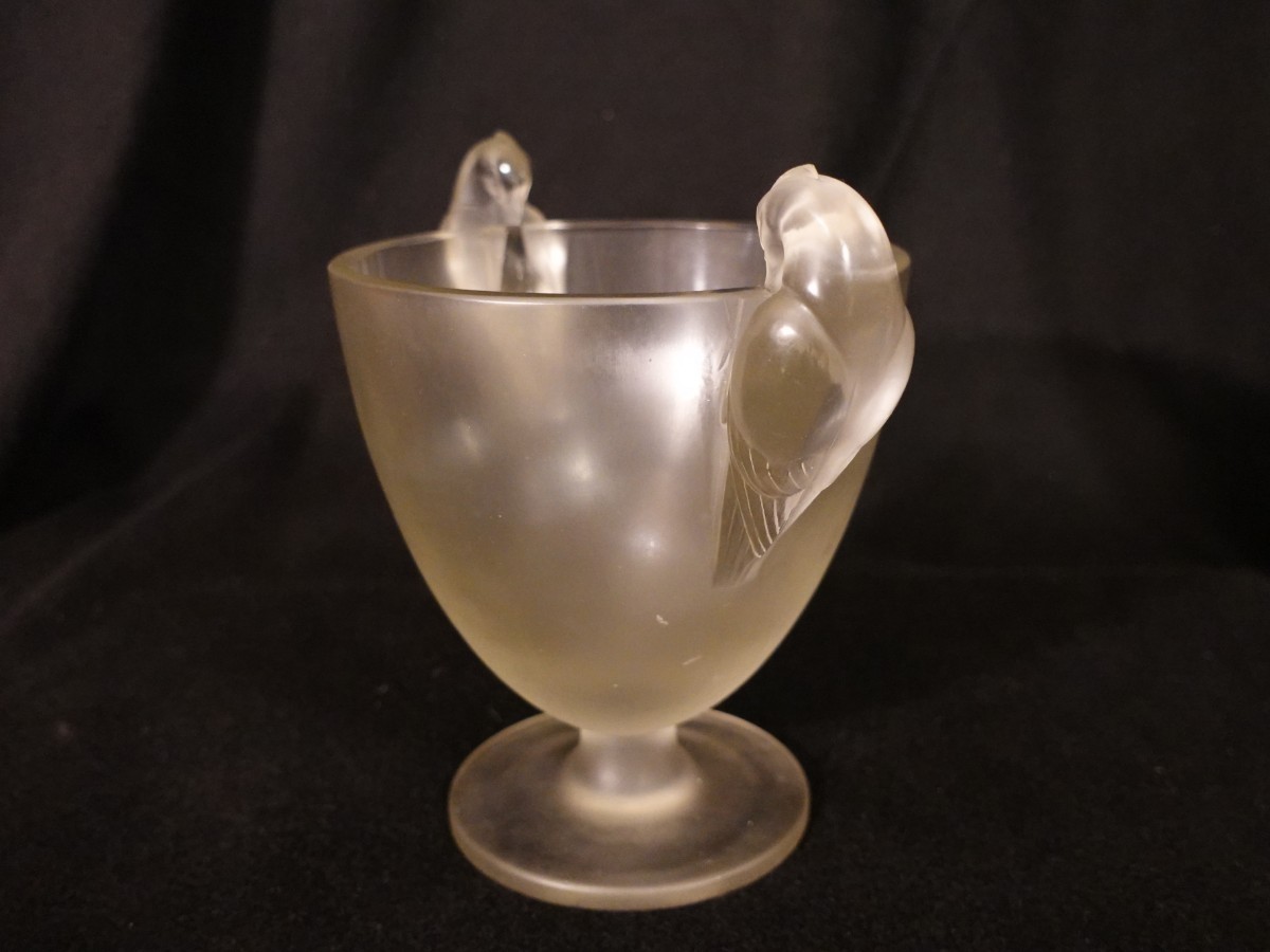 ルネ・ラリック　フロストグラスの花瓶です。(ガレ　ドーム　ナンシー)_画像4