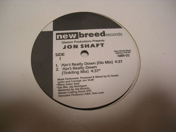 ●HIP HOP RAP ACID JAZZ 12inch●JON SHAFT / AIN'T REALLY DOWN_画像1