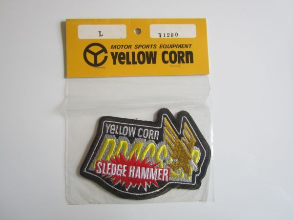 Yellow corn イエローコーン SLEDGE HAMMER スレッジハンマー バイク メーカー ワッペン/自動車 整備士 作業着 147_画像3